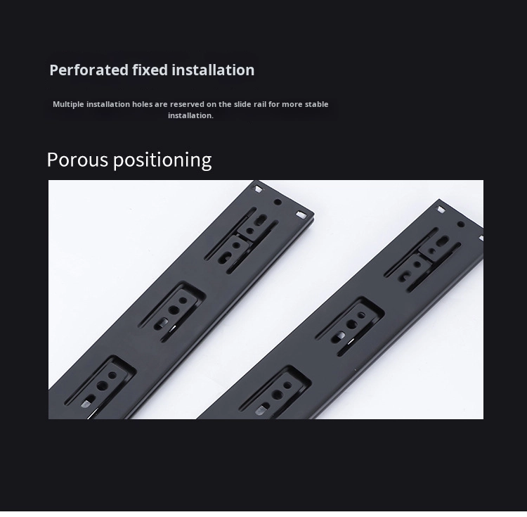 Factory 45MM Ball Bearing Telescopic Channel Drawer Slide Telescopic 304 Stainless Steel Metal Furniture Parts Kitchen Cabinet