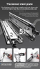 51mm Wide Heavy-Duty RV Self-Locking Load-Bearing Guide Rails Three-Section Buffer Damping Slides Modern Design Industrial Track