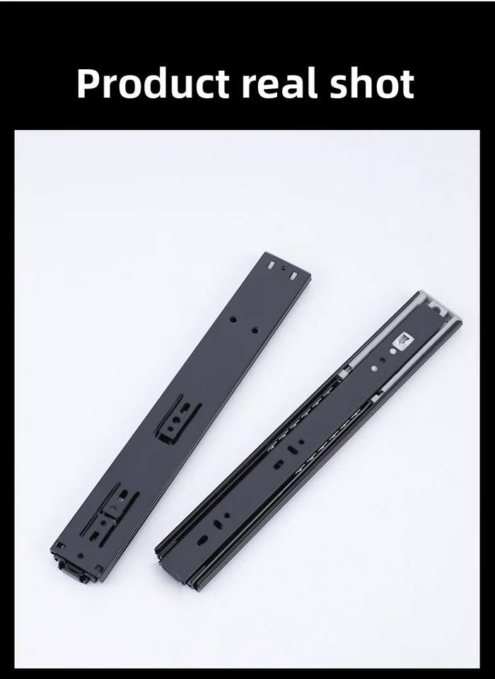 4.5cm Wide Thickness Household Soft Close Drawer Slides 12 14 16 18 20 22 40 Inch Ball Bearing Track Guide Glides Runners