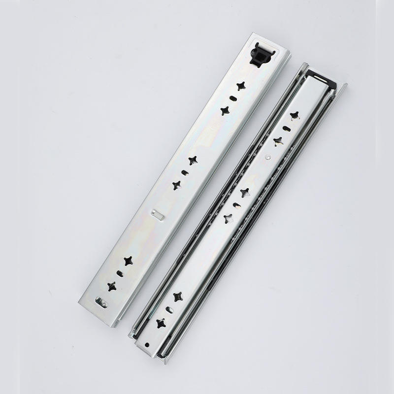 5320 Locking Heavy Duty Drawer Slides Three Section Full Extension Ball Bearing Cold Rolled Steel Industrial Rail 120KG