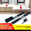 Heavy Duty Drawer Slides Invisible Bay Window Rail Push-Pull Desk Silent Track Home Sill Extendable Countertop Hardware Kit