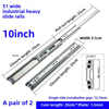 51mm Factory Direct Sale Heavy Duty Drawer Slides 1 Pair Full Extension Ball Bearing Sliding Rails Cabinet Runners Tracks