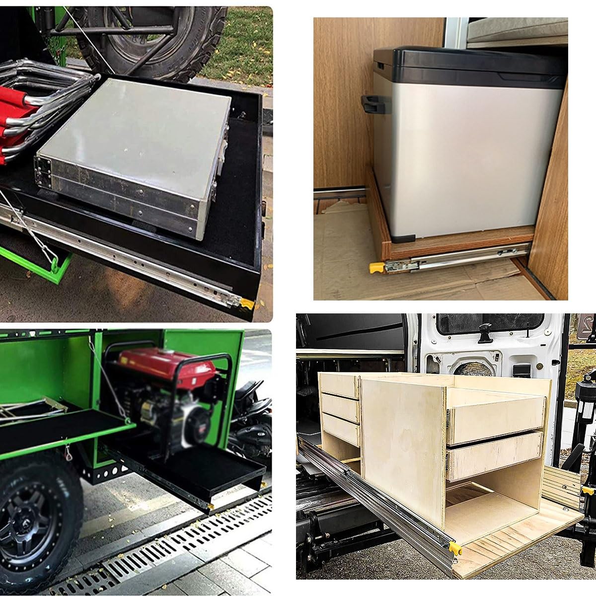 Heavy Duty Soft Close Drawer Slides Full Extension Side Mount 12 14 16 18 20 22 24 Inch Ball Bearing Track Guide Glides Runners