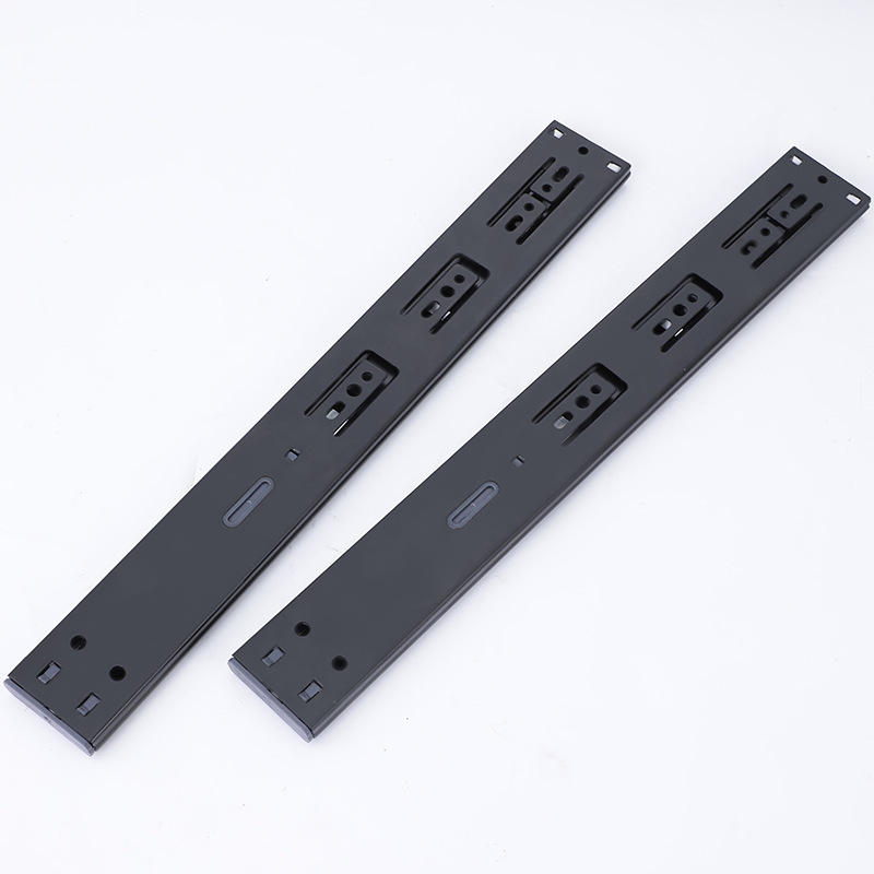 Factory 45MM Ball Bearing Telescopic Channel Drawer Slide Telescopic 304 Stainless Steel Metal Furniture Parts Kitchen Cabinet