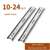 Factory Direct Sales Soft Close Drawer Slides 22 Inch Side Rails Metal Ball Bearing Kitchen Dresser Cabinet Drawer Runners