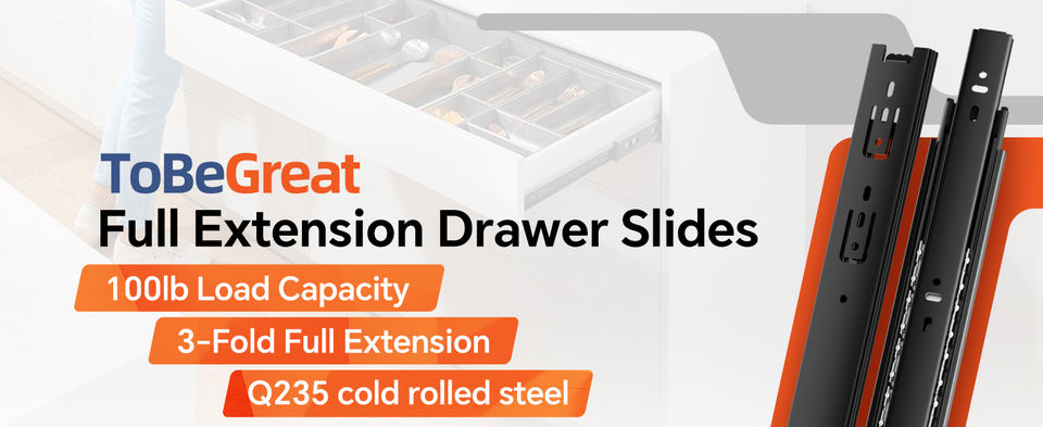 38 Inch Telescopes Drawer Slides Kitchen Cabinet Slide Rails Push Open Drawer Channel Soft Close Ball Bearing Drawer Slides