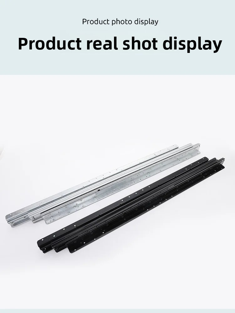 Heavy-Duty Three-Section Telescopic Slide Rail Bottom-Mounted Buffer Shoe Cabinet Base Thickened Heavy-Duty Drawer Track