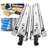 JinXin Heavy-Duty 1 Pair Drawer Slides Lock 150 lb Load Capacity Full Extension Ball Bearing Rail for 12 14 16 18 20 22 24 26