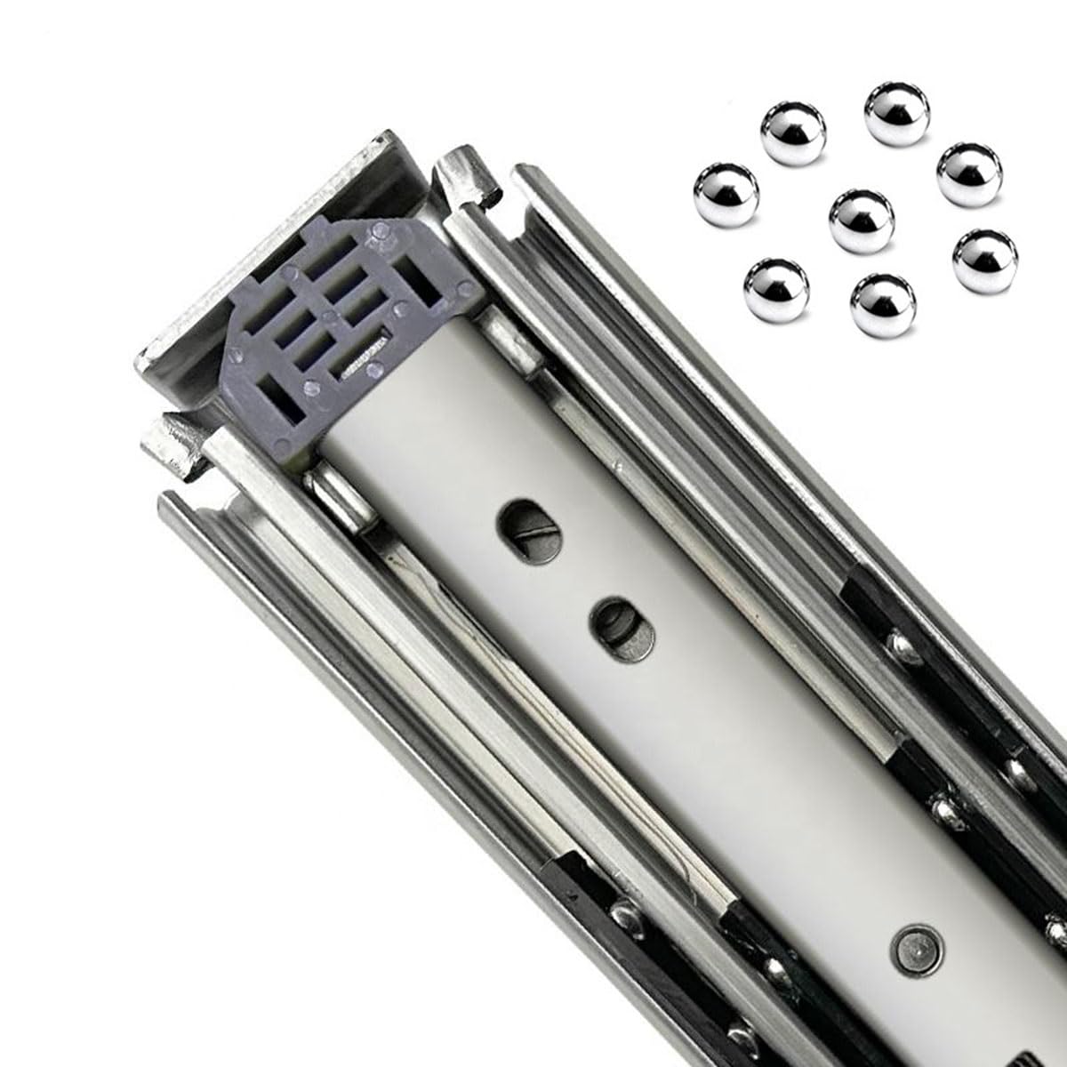 76mm Width Durable Heavy Duty Slides Telescopic Cabinet Full Extension Concealed Ball Bearing Drawer Slides