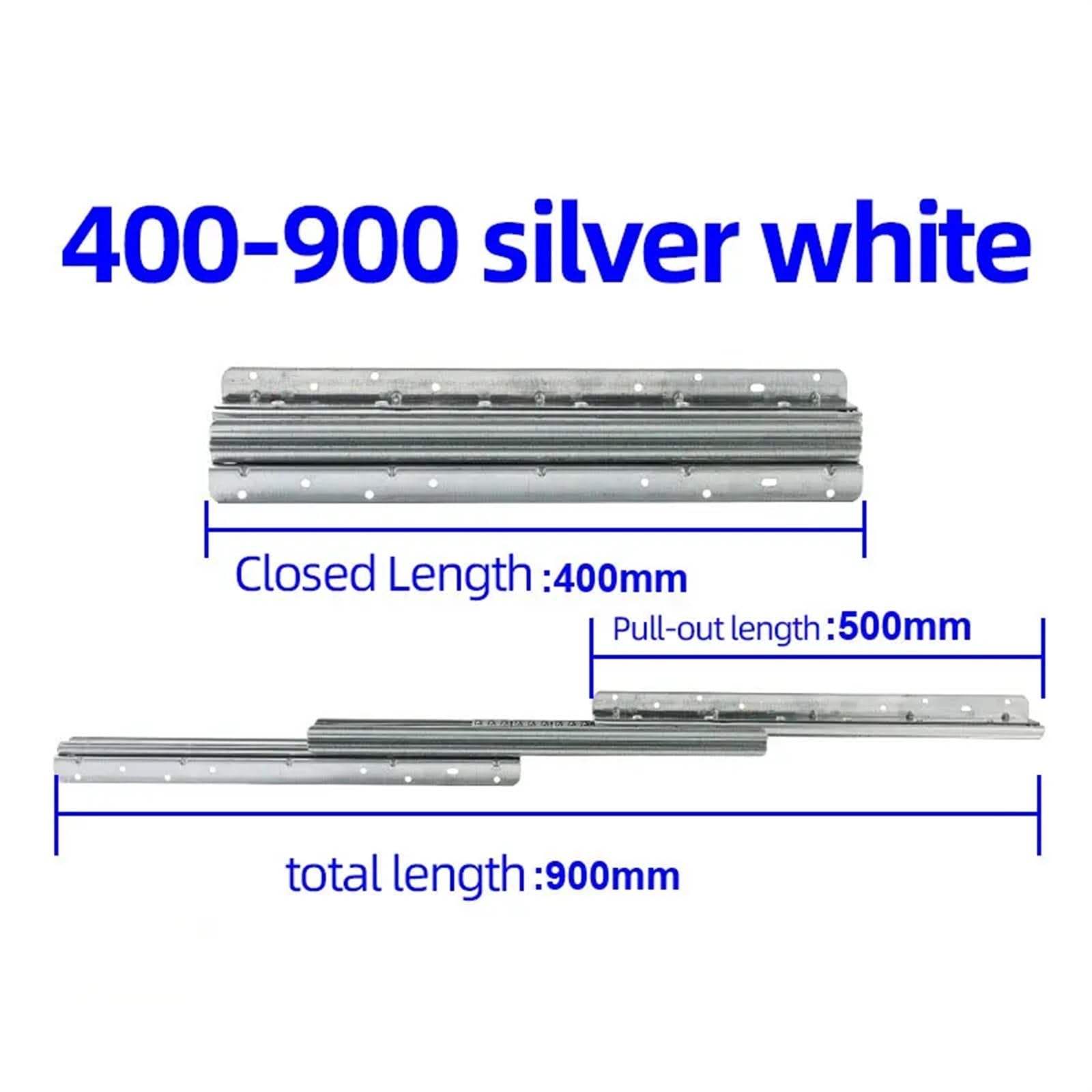 Undermount Heavy Duty Drawer Slides 24 Inch Bottom Mounted Full Extension Hidden Drawer Slides Ball Bearing Metal Rails Track