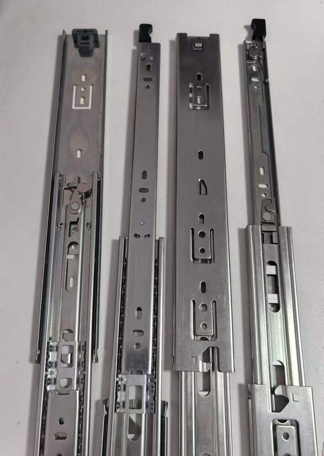 Furniture Hardware 53mm Ball Bearing Slide with Hanging-in Hooks Made in China