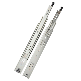 51mm Jieyang Factory Competitive Damping 3-Fold Push Open Full Extension Ball Bearing Drawer Slide