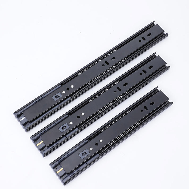 Factory 45MM Ball Bearing Telescopic Channel Drawer Slide Telescopic 304 Stainless Steel Metal Furniture Parts Kitchen Cabinet