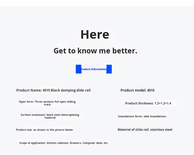 Factory 45MM Ball Bearing Telescopic Channel Drawer Slide Telescopic 304 Stainless Steel Metal Furniture Parts Kitchen Cabinet