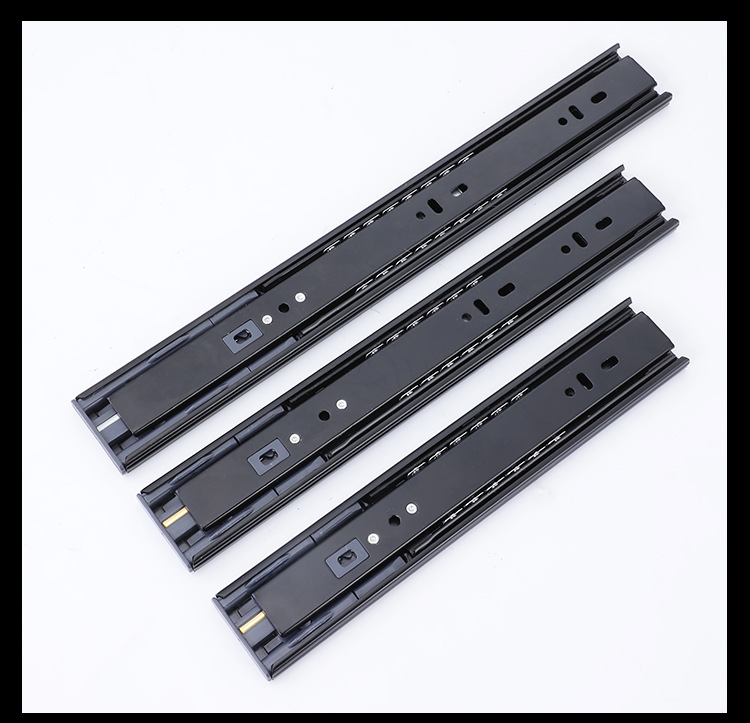 Factory 45MM Ball Bearing Telescopic Channel Drawer Slide Telescopic 304 Stainless Steel Metal Furniture Parts Kitchen Cabinet