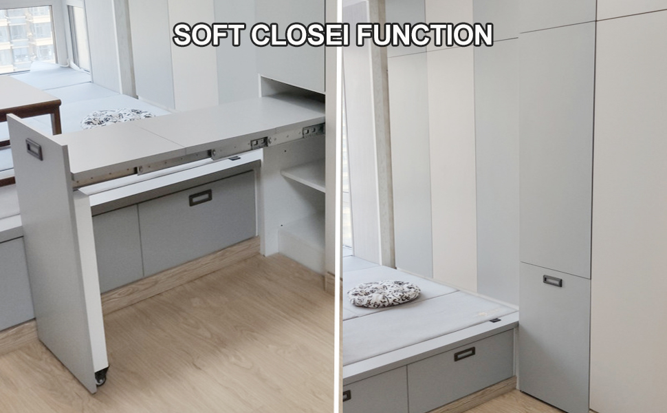 50 Inch Full Extension Silent Metal Cabinet Sliding Rails Heavy Duty 160LB Aluminum Evaporation Slides for Kitchen