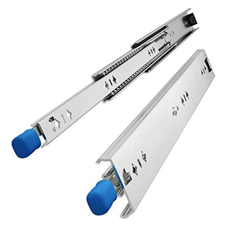 Factory Direct Sales 18" Heavy Duty Drawer Slide with Lock 3-Fold Full Extension, Ball Bearing Lock-in Lock-Out