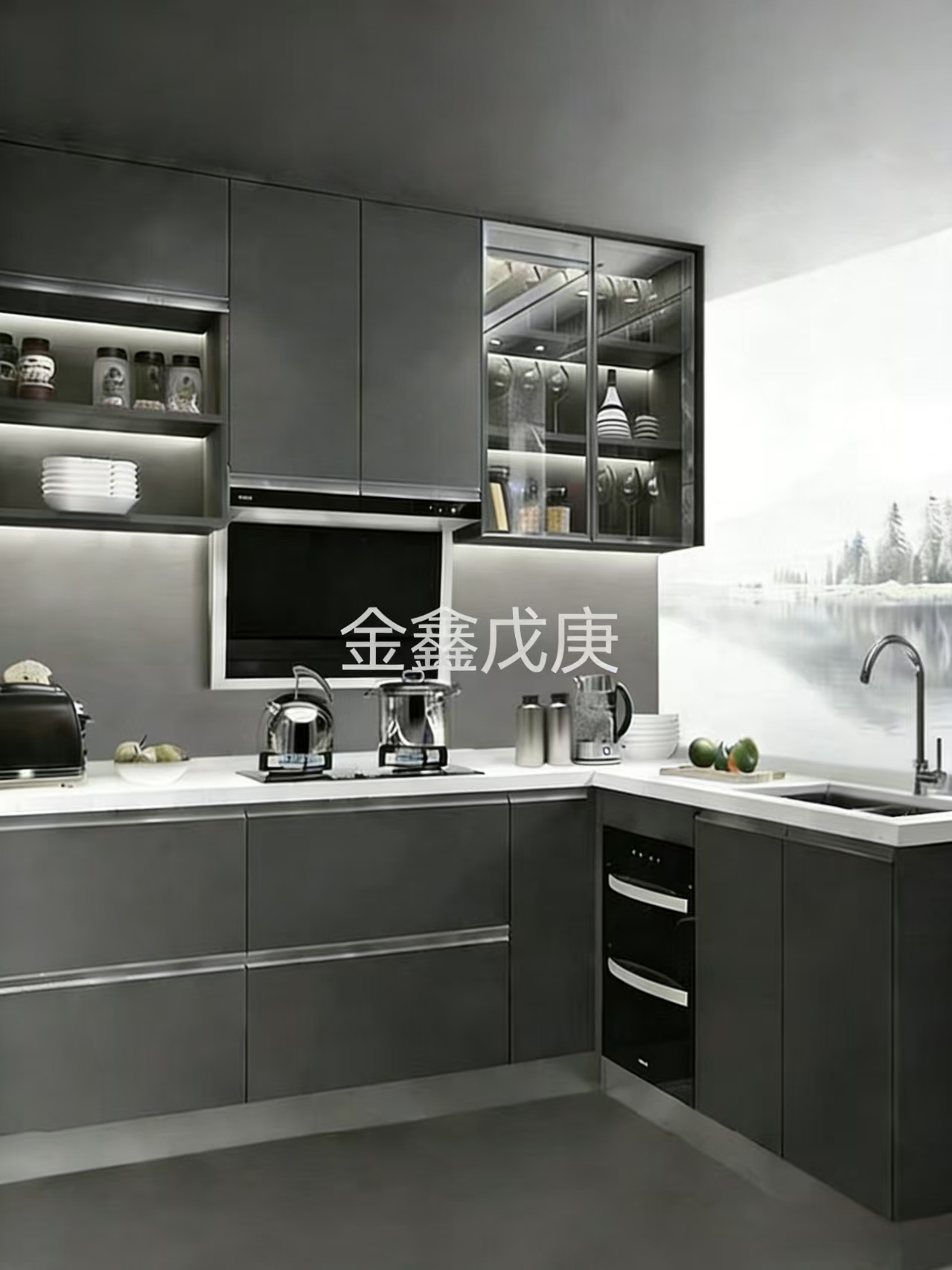 Wardrobe Hidden Pocket Folding Swing Door Track Push Pull Side Installed Insert Cabinet Door Slide Rail Hardware Accessories