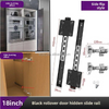 Hidden Pocket Door Slides Pocket Slide Hinges for Installing for Cabinet Doors, Wardrobe Doors, Storage Cabinet Doors