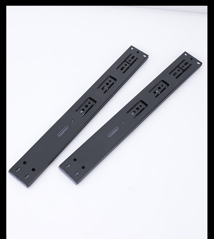 Factory 45MM Ball Bearing Telescopic Channel Drawer Slide Telescopic 304 Stainless Steel Metal Furniture Parts Kitchen Cabinet