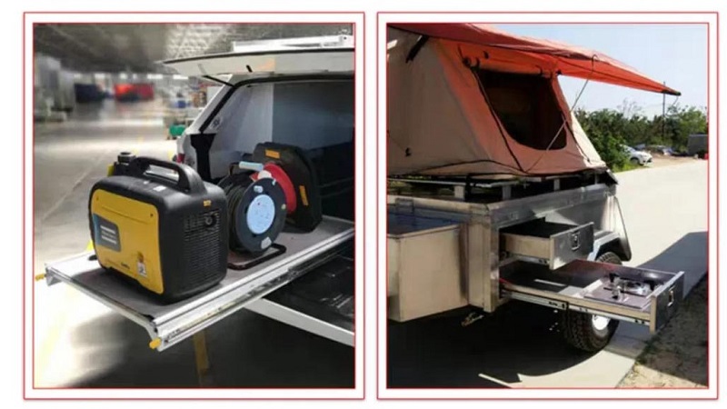 Full Extension Side Mount Ball Bearing Locking Rails Track Glides Runners Load 440 Lbs 1 Pair