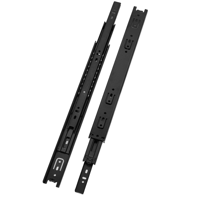 Modern Full Extension Telescopic Drawer Slides Channel Zinc-Plated Steel Furniture Hardware for Kitchen & Dining Cabinets