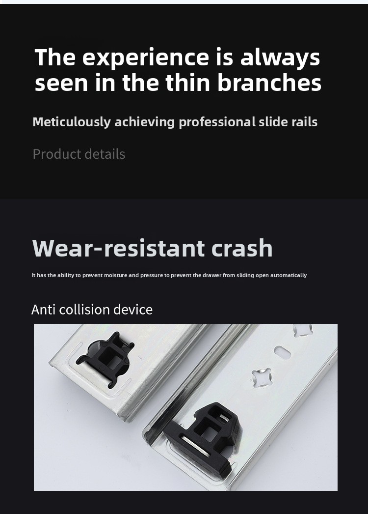 5320 Locking Heavy Duty Drawer Slides Three Section Full Extension Ball Bearing Cold Rolled Steel Industrial Rail 120KG