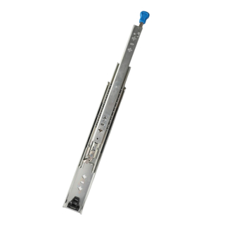 Soft Closing Drawer Slide with Ball Bearing by Galvanized Steel 53mm Three Fold Drawer Slides with Lock