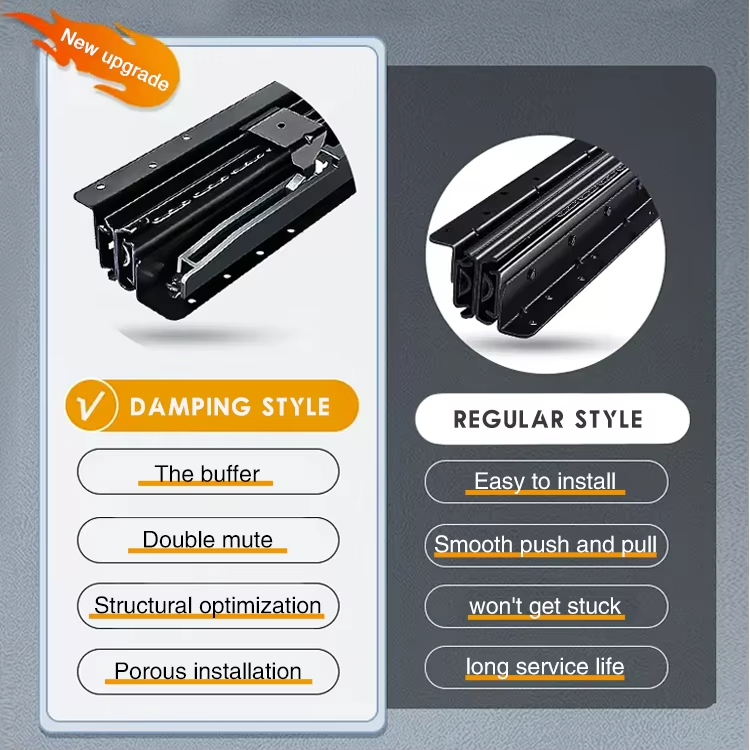 Undermount Heavy Duty Drawer Slides 24 Inch Bottom Mounted Full Extension Hidden Drawer Slides Ball Bearing Metal Rails Track