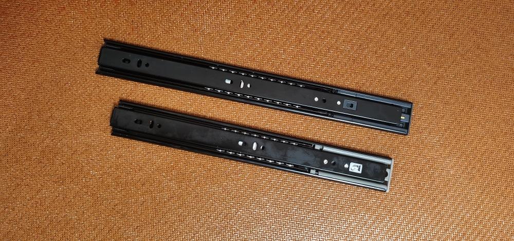 Rebound Telescopes Drawer Slides Kitchen Cabinet Slide Rails Push Open Drawer Channel Soft Close Ball Bearing Drawer Slides