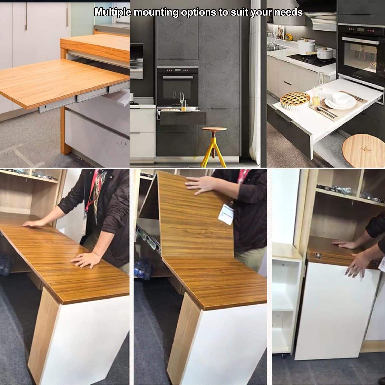 50 Inch Full Extension Silent Metal Cabinet Sliding Rails Heavy Duty 160LB Aluminum Evaporation Slides for Kitchen