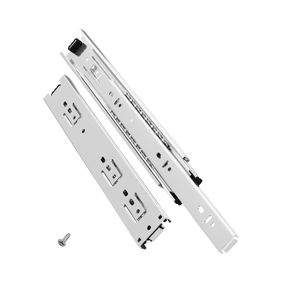 Soft Close Furniture Cabinet Drawer Slides Rail Push-to-Open Warehouse Suitable Push-On Technology