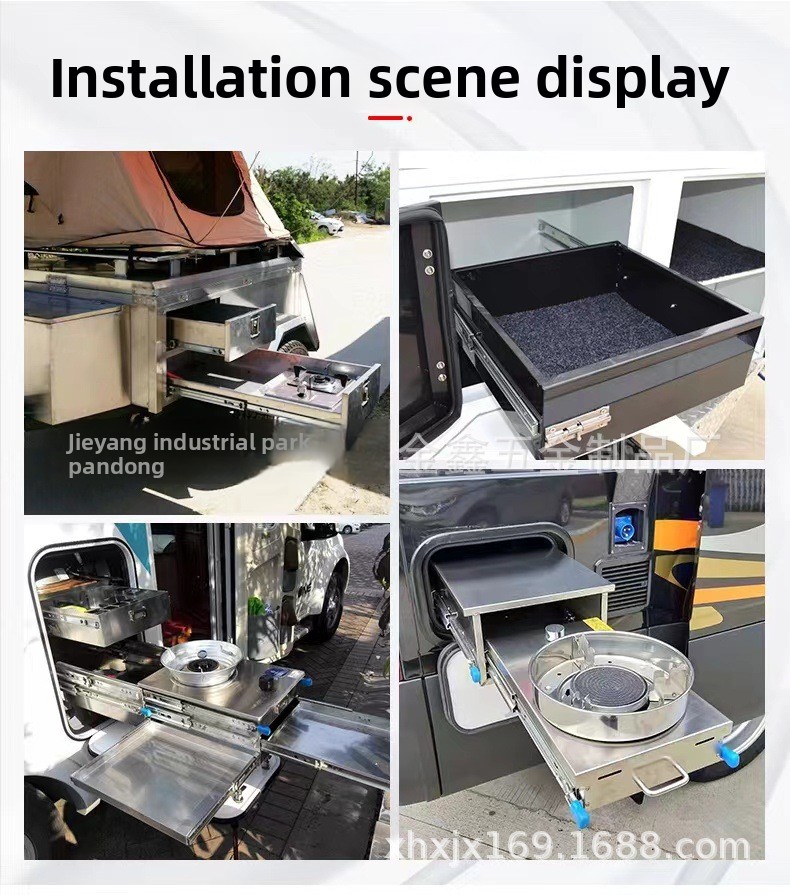 7630 Heavy Industrial Duty Drawer Slides Triple Full Extension Ball Bearing Drawer Furniture Hardware Telescopic with Lock