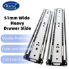 51mm Factory Direct Sale Heavy Duty Drawer Slides 1 Pair Full Extension Ball Bearing Sliding Rails Cabinet Runners Tracks