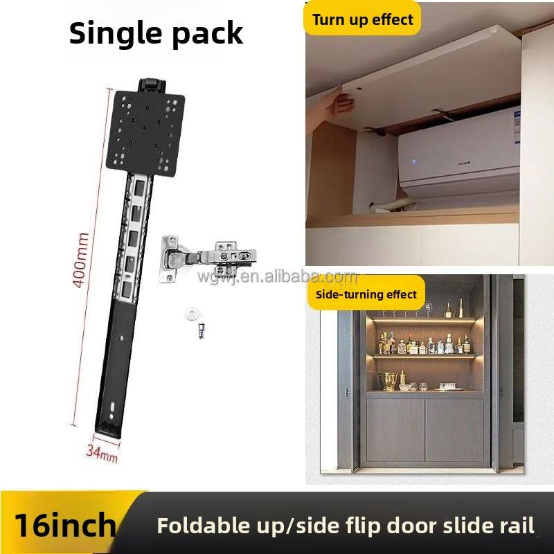 Hidden Pocket Door Slides Pocket Slide Hinges for Installing for Cabinet Doors, Wardrobe Doors, Storage Cabinet Doors