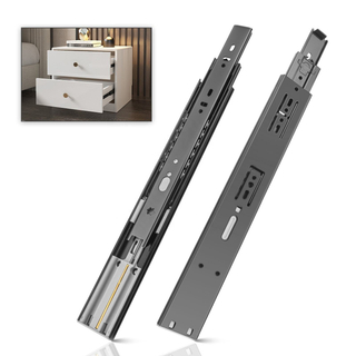 Full Extension Heavy Duty 100 Pound Ball Bearing Metal Drawer Slides Soft Close 14 Inch Runners for Side Mount 12 16 18 20