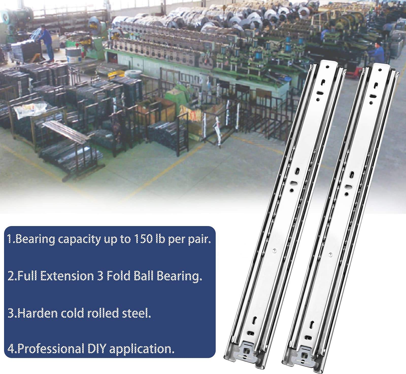 Most Classical Regular 45mm Regular 3-Fold Ball Bearing Slide 6