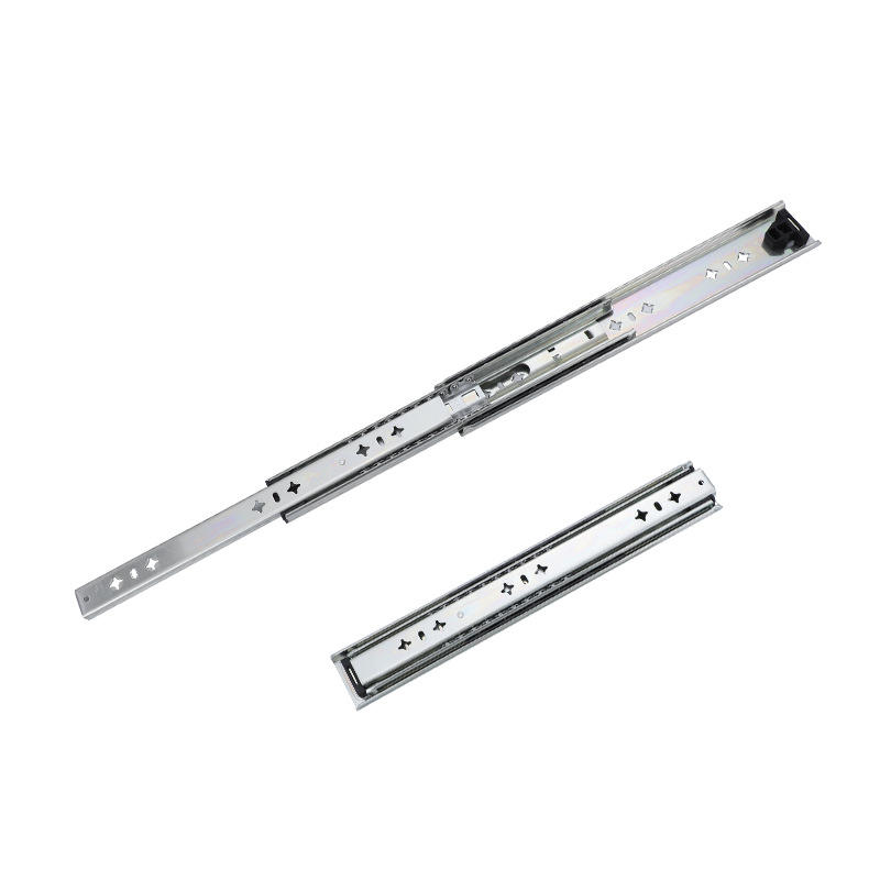5320 Locking Heavy Duty Drawer Slides Three Section Full Extension Ball Bearing Cold Rolled Steel Industrial Rail 120KG