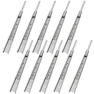 Factory Direct Sales 18" Heavy Duty Drawer Slide with Lock 3-Fold Full Extension, Ball Bearing Lock-in Lock-Out