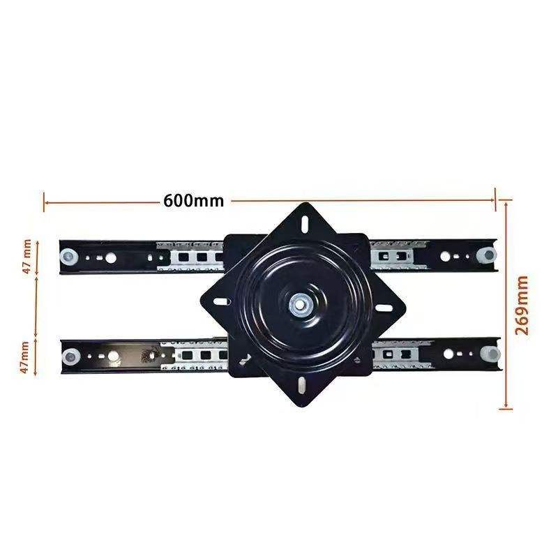 Rotating Sliding Mechanism Retractable Telescopic Integrated With Extendable Dining Kitchen Adjustable Moveable Island Table