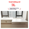 Heavy Duty Drawer Slides Invisible Bay Window Rail Push-Pull Desk Silent Track Home Sill Extendable Countertop Hardware Kit