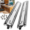 Heavy Duty Locking Drawer Slides Full Extension Ball Bearing Rail with Lock 12 16 Inch Side Mount Industrial Tool Box Runner