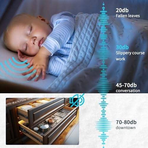 Full Extension Heavy Duty 100 Pound Ball Bearing Metal Drawer Slides Soft Close 14 Inch Runners for Side Mount 12 16 18 20