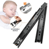 4.5cm Wide Thickness Household Soft Close Drawer Slides 12 14 16 18 20 22 40 Inch Ball Bearing Track Guide Glides Runners