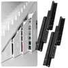 Shoe Storage Cabinet Silent Slide Drawer Heavy Duty Ball Bearing Drawer Guides 3 Section Staircase Hidden Base Cabinet Track
