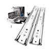 JINXIN Heavy-Duty 1 Pair 12-40 Inch Drawer Slides 220 lb Load Capacity Full Extension Ball Bearing Industrial Cabinet Rail