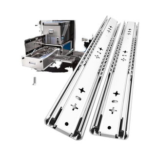 JINXIN Heavy-Duty 1 Pair 12-40 Inch Drawer Slides 220 lb Load Capacity Full Extension Ball Bearing Industrial Cabinet Rail