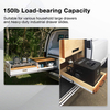 Heavy Duty Locking Drawer Slides Runners with Lock 12 14 16 18 20 22 24 26 28 30 Inch Side Mount Ball Bearing Rails Track Glides