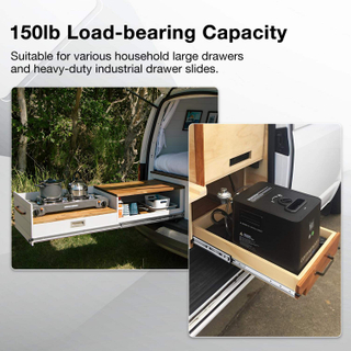 Heavy Duty Locking Drawer Slides Runners with Lock 12 14 16 18 20 22 24 26 28 30 Inch Side Mount Ball Bearing Rails Track Glides