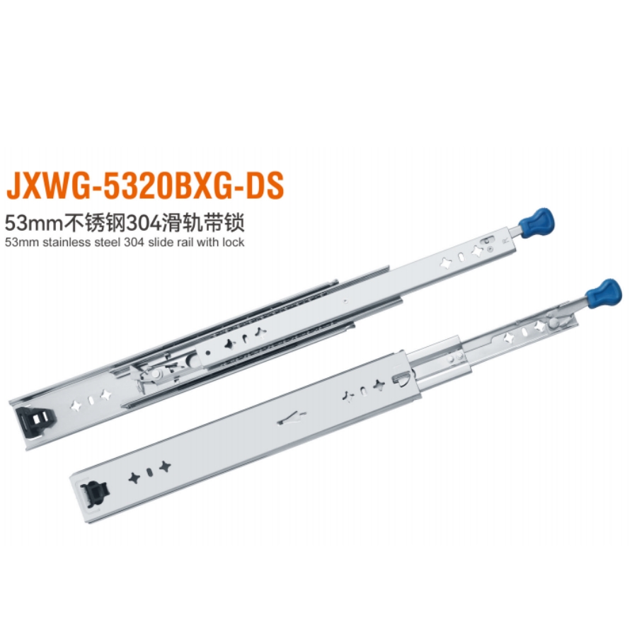 Regular Full Extension Ball Bearing Slide with Separable Crossbar Heavy Duty Side Mount Undermount